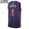 Phoenix Suns Devin Booker Nike 2023-24 City Edition Violetti Pelipaidat Swingman - Lasten